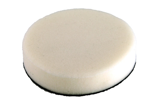 Hook and Loop White Polisher Flat Foam Buffer Pads - Medium Soft White Pads - Set of 3 - Air Polisher Accessory