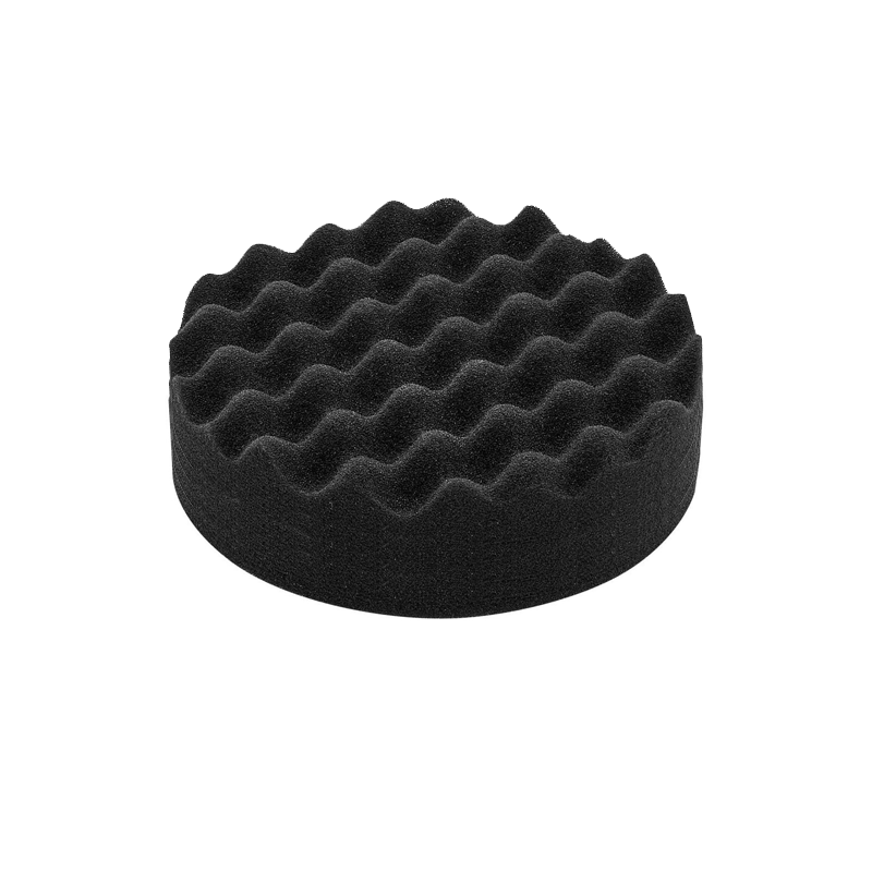 Soft Black Waffle Foam Pad Buffer Sponge - Set of 3 Pieces - Air Polisher Accessory