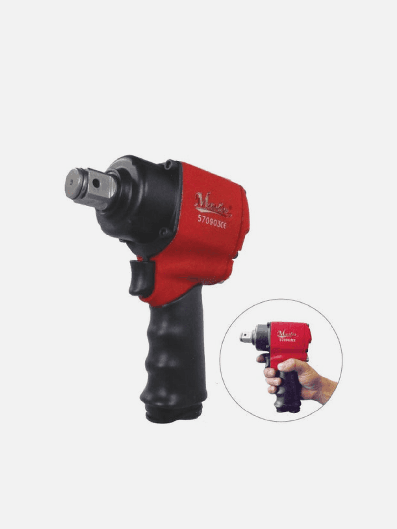 แรงบิดสูง3/4 "MINI TWIN HAMMER Air impact wrench ด้วยความเร็วที่รวดเร็วสูงสุด  แรงบิด1100 ft/lb, 9000รอบต่อนาที, 7.1CFM-การใช้อากาศต่ำประแจผลกระทบอากาศ