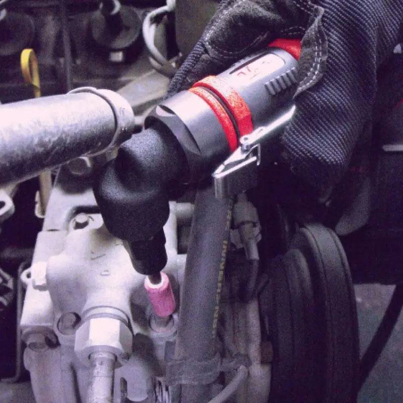 a close up of a fuel pump on a vehicle